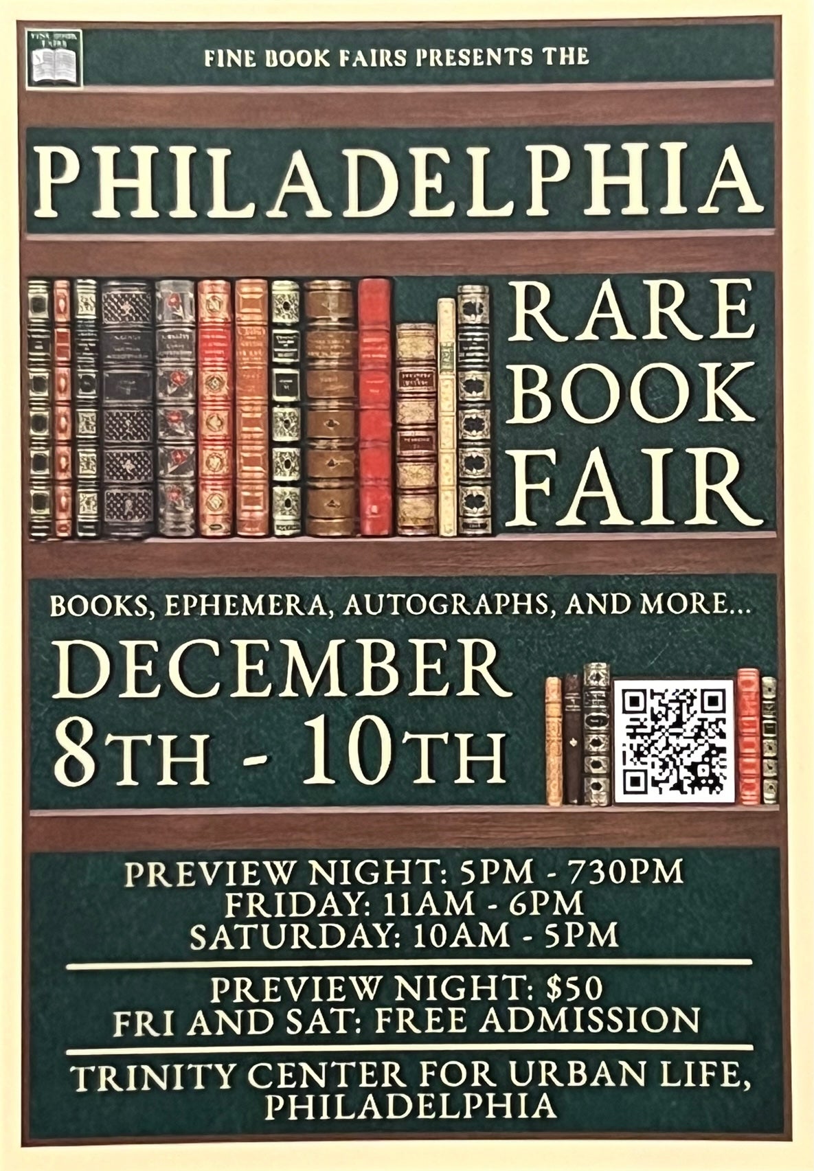 Philadelphia Rare Book Fair 2022