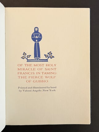 Of the Most Holy Miracle of Saint Francis in Taming the Fierce Wolf of Gubbio