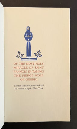 Of the Most Holy Miracle of Saint Francis in Taming the Fierce Wolf of Gubbio