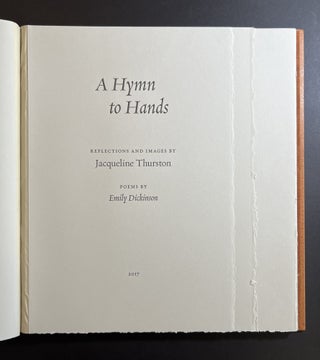 A Hymn to Hands; Reflections and Images by Jacqueline Thurston