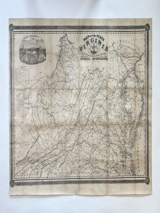 Item #11044 Map of the State of Virginia, Containing the Counties, Principal Towns, Railroads,...