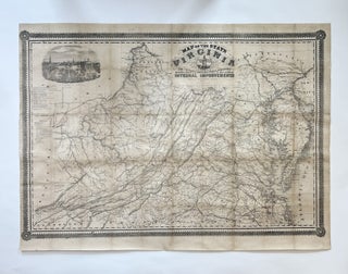 Item #11044 Map of the State of Virginia, Containing the Counties, Principal Towns, Railroads,...