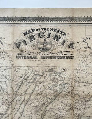 Map of the State of Virginia, Containing the Counties, Principal Towns, Railroads, Rivers, Canals & All Other Internal Improvements