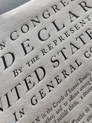 [Declaration of Independence] A Declaration by the Representatives of the United States, in General Congress Assembled. . .