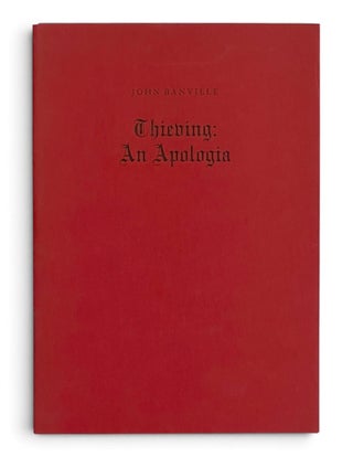 Item #11354 Thieving: An Apologia. John Banville