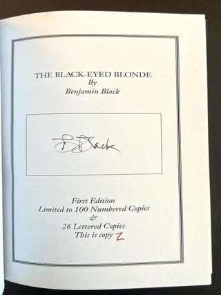 The Black-Eyed Blonde: A Philip Marlow Novel