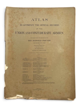 Item #11497 Atlas to Accompany the Official Records of the Union and Confederate Armies: Part 1;...
