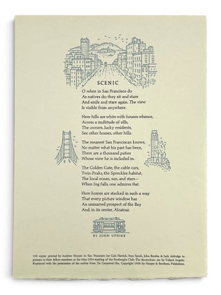 Item #11536 [Broadside] Scenic. John | Updike, Valenti Angelo