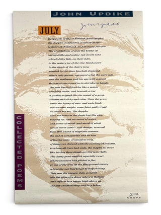 Item #11552 [Broadside] July. John Updike