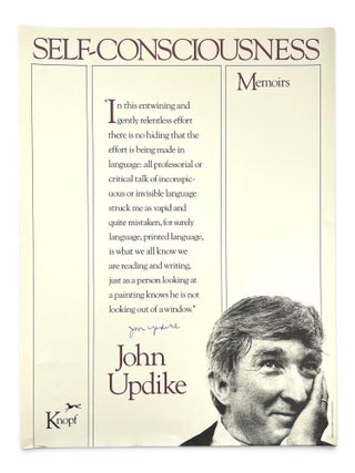 Item #11558 [Broadside] Self-Consciousness. Memoirs. John Updike