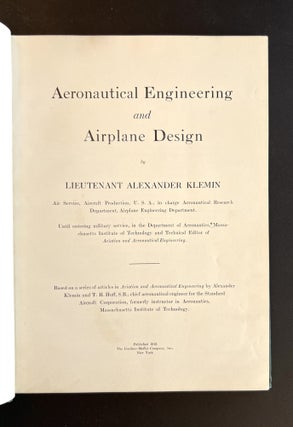 Aeronautical Engineering and Airplane Design