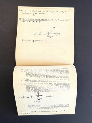 Airplane Department, Lecture Notes. Part I. Nomenclature [and] Part II. Theory of Flight