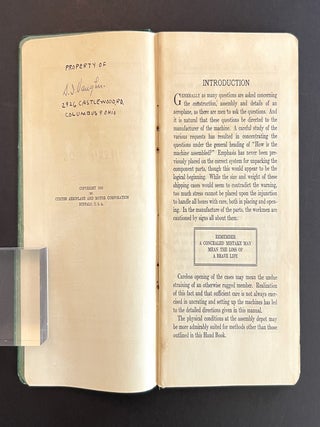 The Curtiss Standard JN4-D Military Tractor: Hand Book