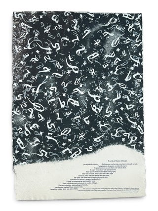 Item #11639 [Broadside] A Scribe of Kloster Eibingen. Janus Press, W. R. | pulp Johnson, Claire...