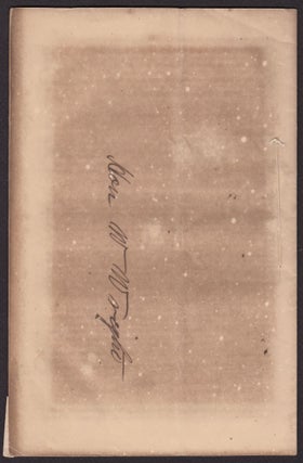 SPEECH OF MR. A. H. STEPHENS, OF GEORGIA, ON THE LAND BILL. Delivered in the House of Representatives, U.S., July 7, 1846.
