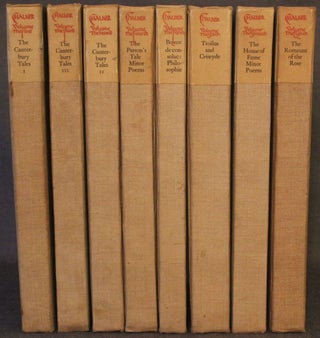 [Shakespeare Head Press] THE WORKS OF GEOFFREY CHAUCER (8 Volumes, Complete, w/Prospectus)