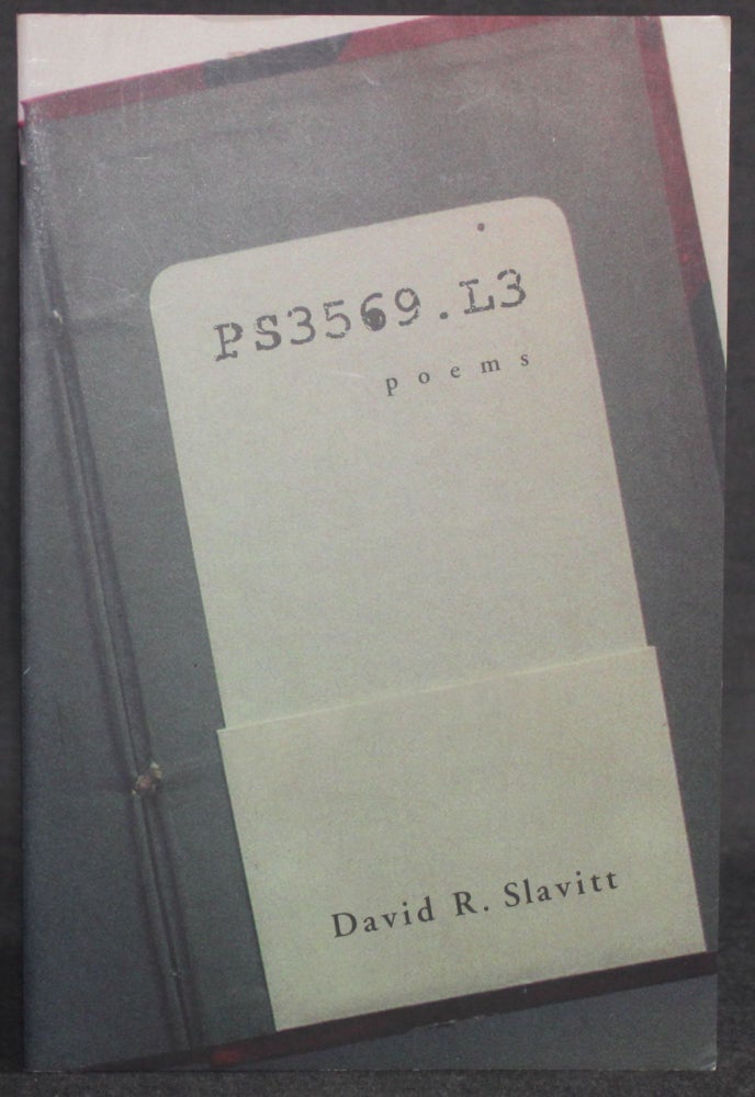 Item #5277 PS3569.L3: Poems. David R. Slavitt.