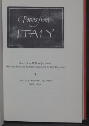 POEMS FROM ITALY