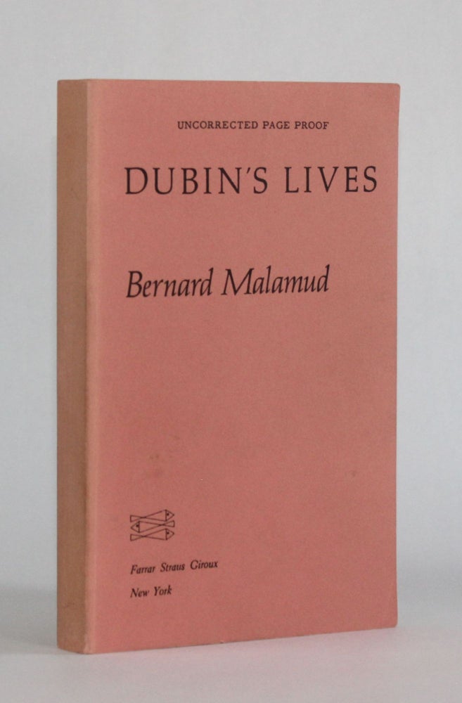 Item #6550 DUBIN'S LIVES [Uncorrected Page Proofs]. Literature, Bernard Malamud.