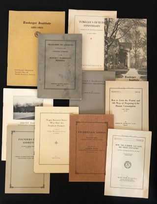 Item #6859 [TUSKEGEE INSTITUTE] A GROUP OF ELEVEN BULLETINS, FOUNDER'S DAY ADDRESSES, PROGRAMS,...