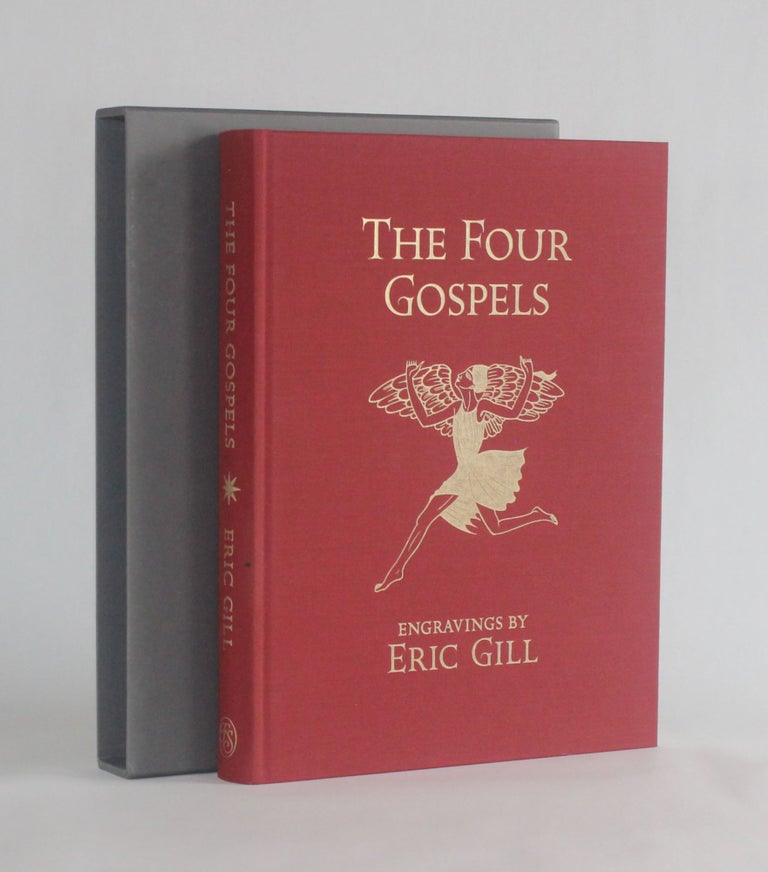Item #6963 [Golden Cockerel Press. Folio Society Facsimile] THE FOUR GOSPELS OF THE LORD JESUS CHRIST According to the Authorized Version of King James I. Robert | Gibbings, Eric Gill, Reminiscence.