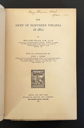 THE ARMY OF NORTHERN VIRGINIA IN 1862