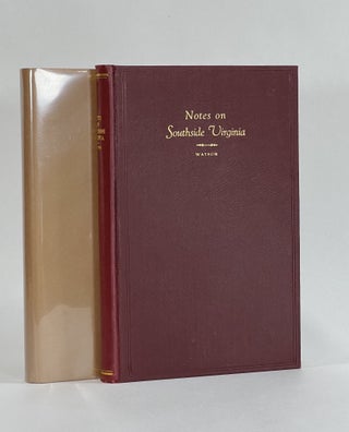 Item #7321 NOTES ON SOUTHSIDE VIRGINIA (Bulletin of the Virginia State Library, Vol. XV, Nos....