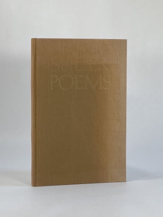 SPIDER POEMS. Private Press, Walter Hall.