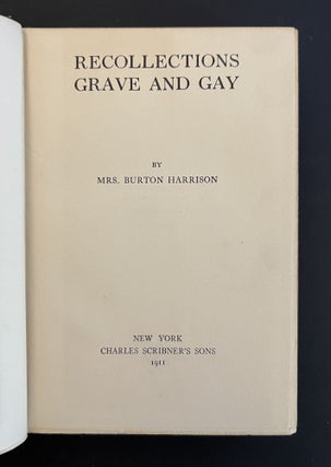 RECOLLECTIONS GRAVE AND GAY