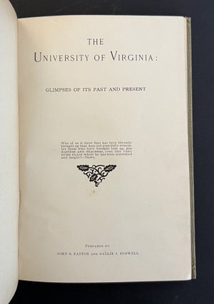 JEFFERSON'S UNIVERSITY: Glimpses of the Past and Present