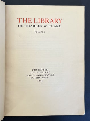 THE LIBRARY OF CHARLES W. CLARK (7 Volumes)