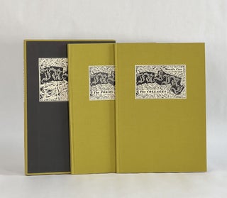 Item #8011 IN LINE: 8 Collages [and] The Poems (2 Volumes, in Slipcase). Alan Tucker, Morris Cox