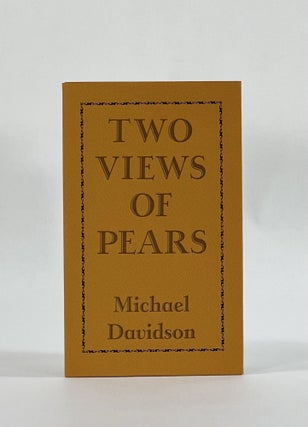 Item #8106 TWO VIEWS OF PEARS. Michael Davidson