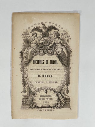 Item #8161 [Prospectus] PICTURES OF TRAVEL. Henry | Heine, Charles G. Leland