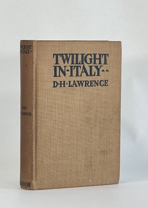 Item #8292 TWILIGHT IN ITALY. D. H. Lawrence