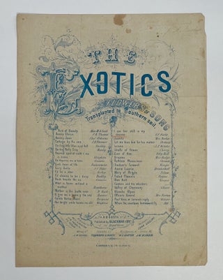 Item #8409 [Confederate Imprint] [Sheet Music] I SEE HER STILL IN MY DREAMS (The Exotics; Flowers...