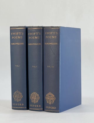 Item #8492 THE POEMS OF JONATHAN SWIFT (3 Volumes). Jonathan | Swift, Harold William