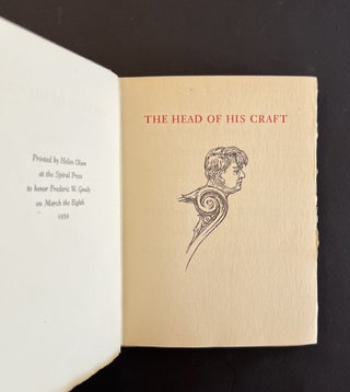 Goudy Gaudeamus: In Celebration of the Dinner Given Frederic W. Goudy on his 74th Birthday, March Eighth, 1939